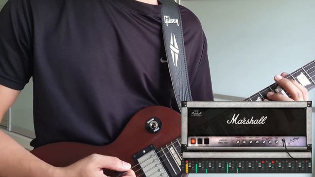 Marshall Silver Jubilee 2555 Plugin Demo With Gibson Les Paul Studio