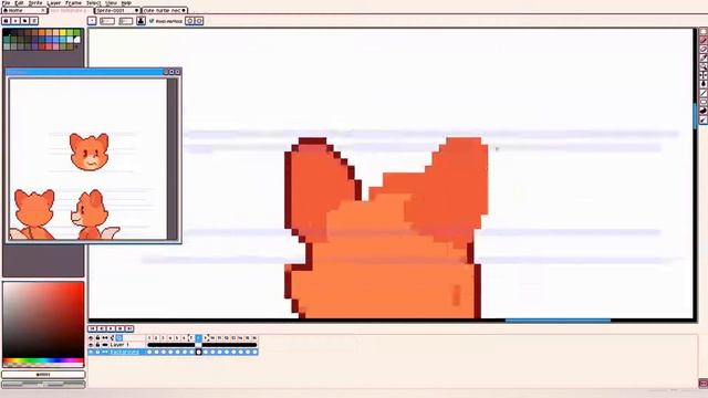 Fox Sprite Sheet [Pixel Art Speedpaint] смотреть онлайн