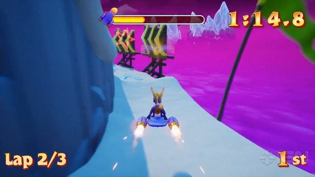 Spyro Reignited Trilogy Walkthrough - Super Bonus Round Turbo Skateboard Race смотреть онлайн