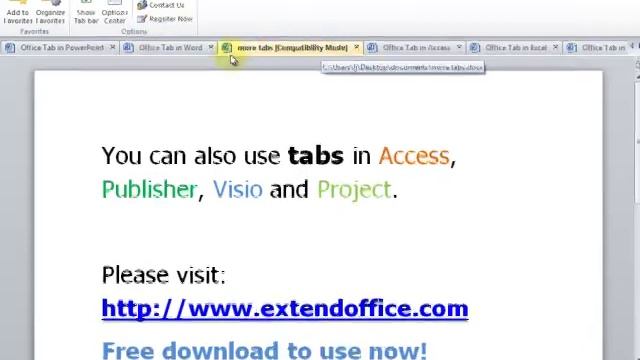 What an amazing tabs for Microsoft Office applications! смотреть онлайн