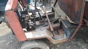 Homemade tractor. Самодельный минитрактор с двигателем от бензопилы урал