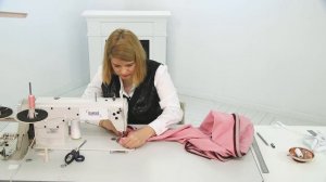 Обработка низа спортивных женских штанов. Как сделать кулиски и вшить резинку в трикотажные брюки