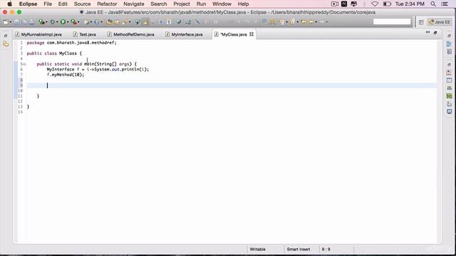 Referencing an instance method in Java8 смотреть онлайн