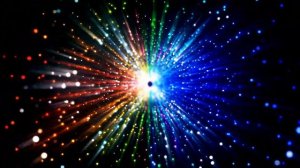 Colors Light Show Night Party disco Effect Lights on Screen