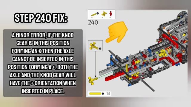 LEGO Technic 42143 Ferrari Daytona SP3 All Instructions Errors And Fixes (RacingBrick Fixes)