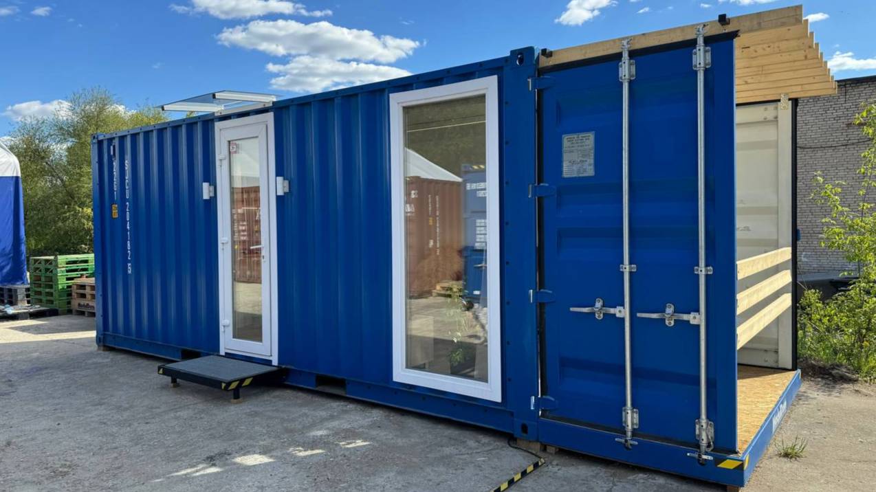 Модульный дом из 20фут. морского контейнера смотреть онлайн