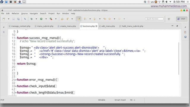 32 PHP & MySQL CMS CRUD Update menu submit смотреть онлайн