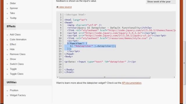 #06 Comment faire un formulaire avec une sélection de date dans un calendrier avec jquery-ui ? смотреть онлайн