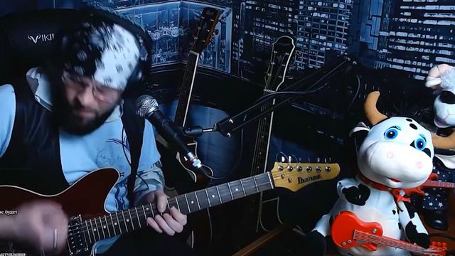 Звенит январская вьюга - гитарный кавер смотреть онлайн