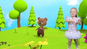 Poly kids. Мишка косолапый по лесу идет. Полина танцует под песню Мишка косолапый. Песни для детей.
