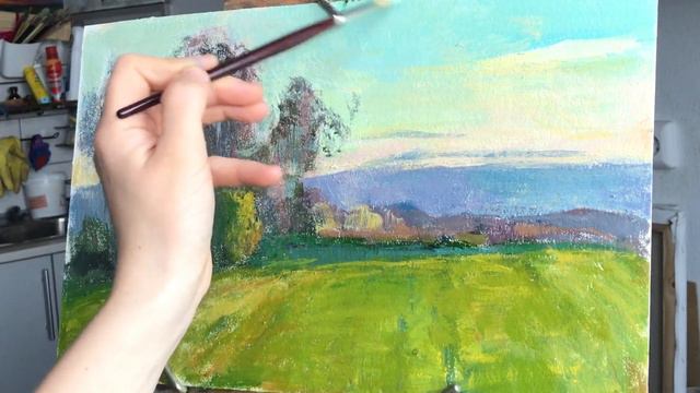 О пленэре и диких зверях. Живопись на пленэре. Эпизод 3. Plein air painting. Episode 3. смотреть онлайн