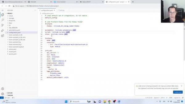 Home Assistant, Zigbee2MQTT y MQTT broker con Docker Compose