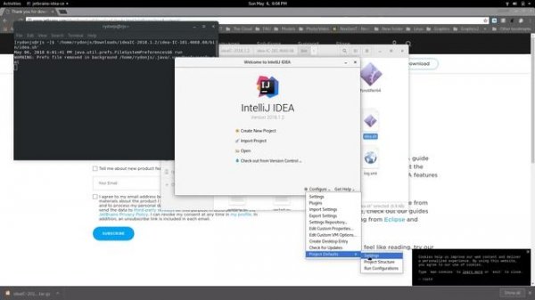 Installing IntelliJ IDEA on Linux Fedora 28