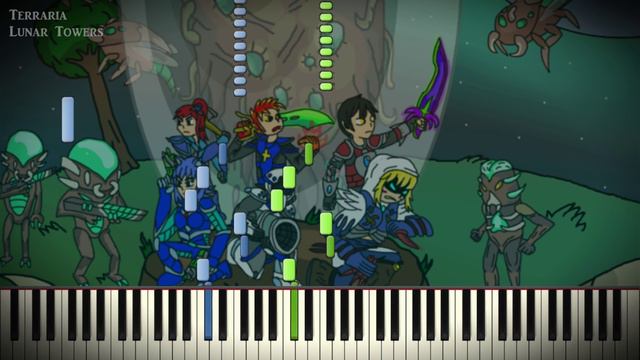 [Synthesia Piano] Terraria - Lunar Towers - Solo смотреть онлайн