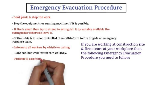Emergency Evacuation Procedure || Emergency Evacuation || Evacuation Procedure || HSE STUDY GUIDE смотреть онлайн