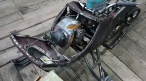 самодельный снегоход из бензопилы, обзор