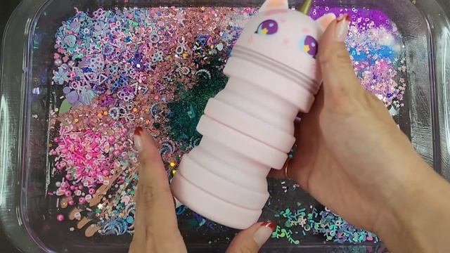 Gabby's Dollhouse Slime Mixing Makeup,Parts, Glitter Into Slime! Satisfying Slime Video ASMR смотреть онлайн