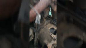 Самодельный трактир с двигателем от пускача. ( до переделки)