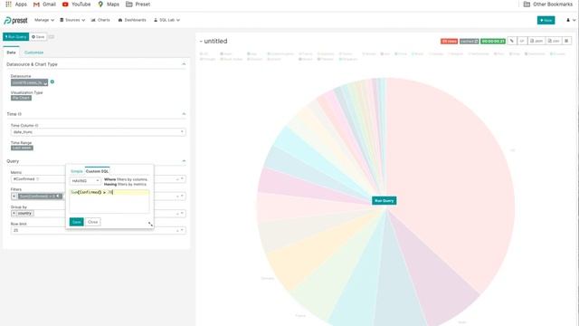 Apache Superset - Preset Pie Chart смотреть онлайн