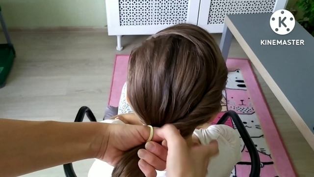 Прическа на средние волосы Очень просто? Simple Hairstyle смотреть онлайн