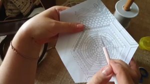 Мотив крючком для Купеческой скатерти/подробно/вязание