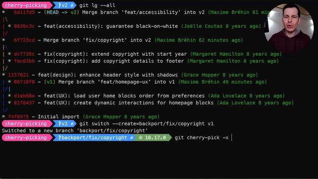 "git cherry-pick", ou comment copier-coller des commits смотреть онлайн