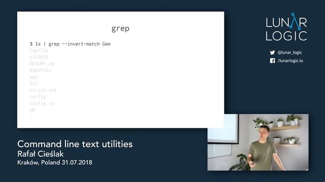Rafał Cieślak - Command line text utilities смотреть онлайн