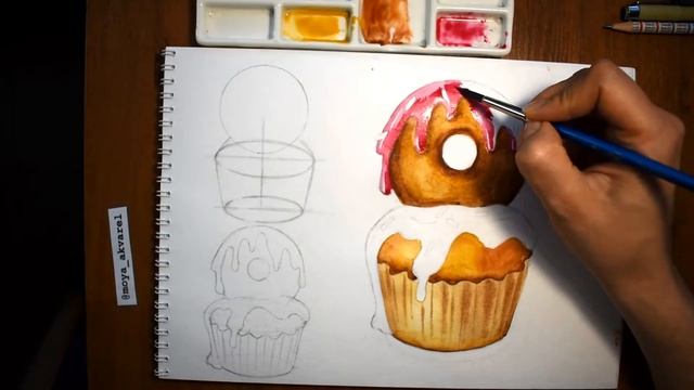 кекс с пончиком