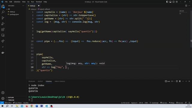 JavaScript #23 - La fonction Pipe смотреть онлайн