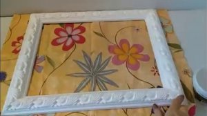 Как сделать шикарную рамку для картины  из  потолочного  плинтуса.