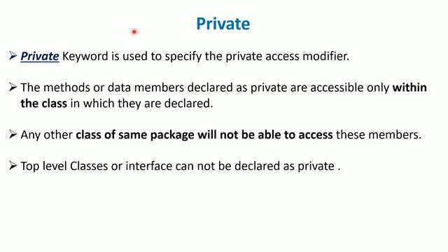Access Modifier in Java-Public,Protected,Private and Default смотреть онлайн