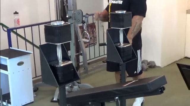 LEE PRIEST Bodybuilding With Ironmaster Dumbbells