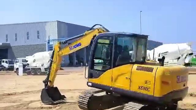 Schwing XCMG XE80C - 8 Ton Hydraulic Excavator Dance Performance & Sports Mode смотреть онлайн