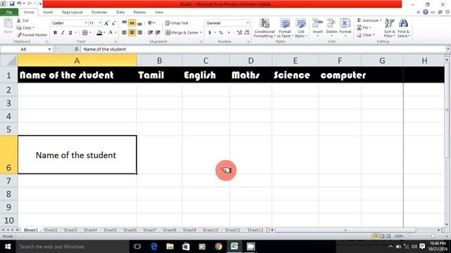 How to learn Microsoft Excel 2010 in Tamil (Part - 2) смотреть онлайн