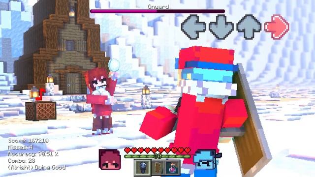 Friday Night Funkin' - Onward (MOBMOD) - A Minecraft FNF mod смотреть онлайн