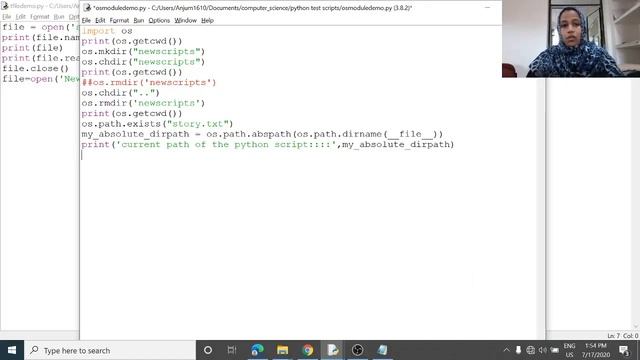 Python File Handling - OS Module смотреть онлайн