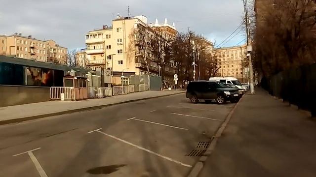 Москва 2368 Большой Девятинский переулок, посольство США весна день