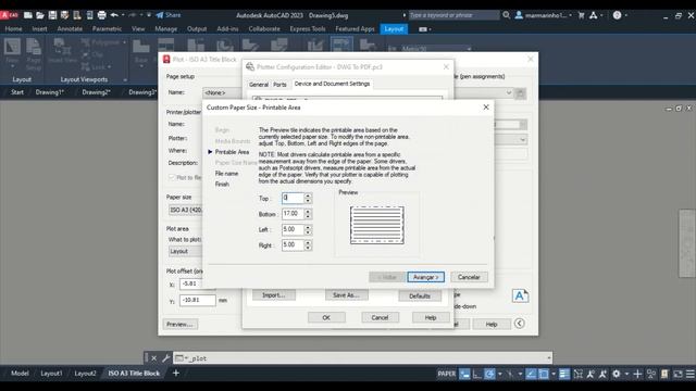 Configurações para impressão no Software Autodesk Autocad смотреть онлайн