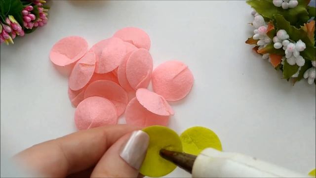 Ранункулюс из фетра / Ranunculus from felt смотреть онлайн