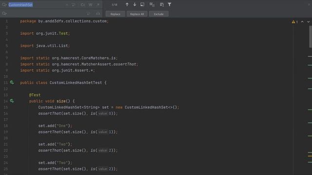 Самодельный LinkedHashSet смотреть онлайн