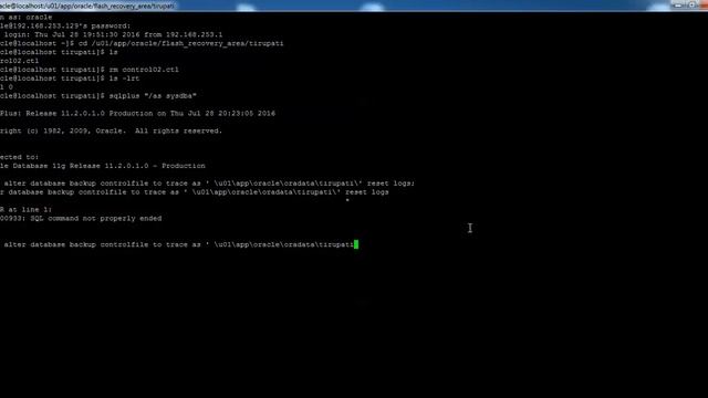 Controlfile management Small Demo Session смотреть онлайн
