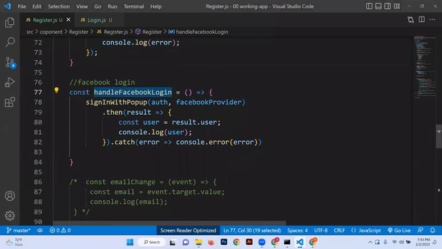 Facebook login system using Firebase in React app смотреть онлайн