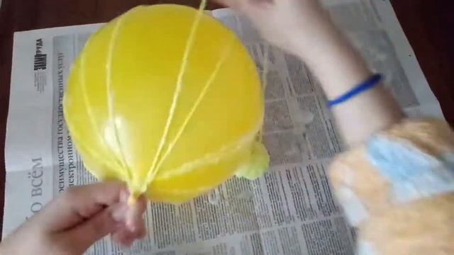 ШАР ИЗ НИТОК!КЛАССНАЯ ИДЕЯ ДЛЯ МЕЛКИХ ВЕЩЕЙ! смотреть онлайн