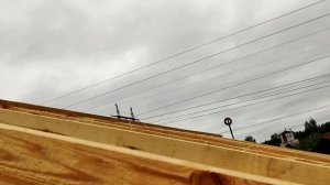 Двухскатная крыша на гараж! Мой рабочий день)