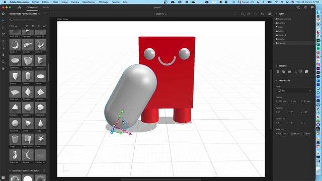 Tutoriel création d'un personnage dans Adobe Dimension : idéal pour débuter en 3D смотреть онлайн