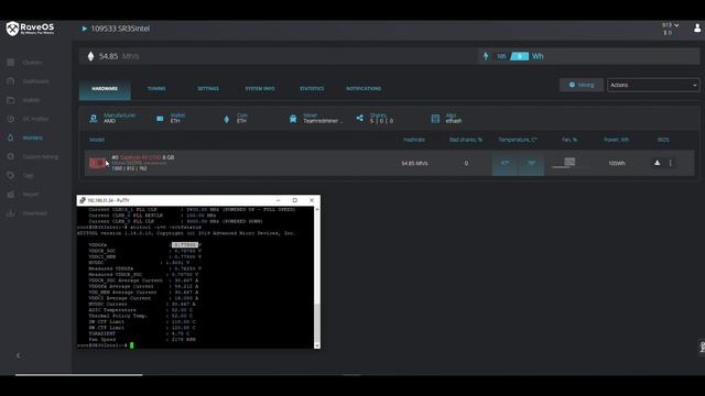 Обзор GigaByte RX5700 Gaming OC. Стабильный середнячок для майнинга эфира. смотреть онлайн
