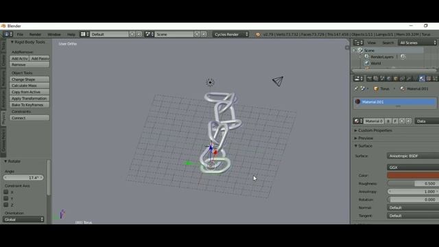 CREATING COPPER CHAIN | TIMELAPSE | BLENDER | VERSION- 2.79b смотреть онлайн