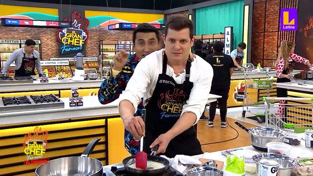El Gran Chef Famosos PROGRAMA 19 de octubre | Plato uno: Crepes rellenos con manjar | LATINA EN VIV смотреть онлайн