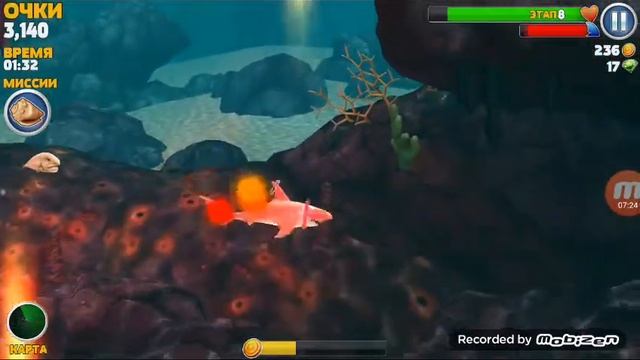 Hungry Shark Evolution "Сломал подводную лодку" #15 смотреть онлайн