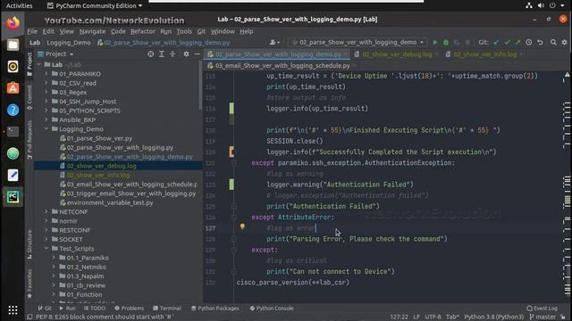 Python Logging Tutorial : Part 3/7 Create Log file for Script Execution with log levels | Handlers смотреть онлайн